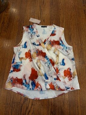 Emery Rose Abstract Wrap Top - XL - NWT